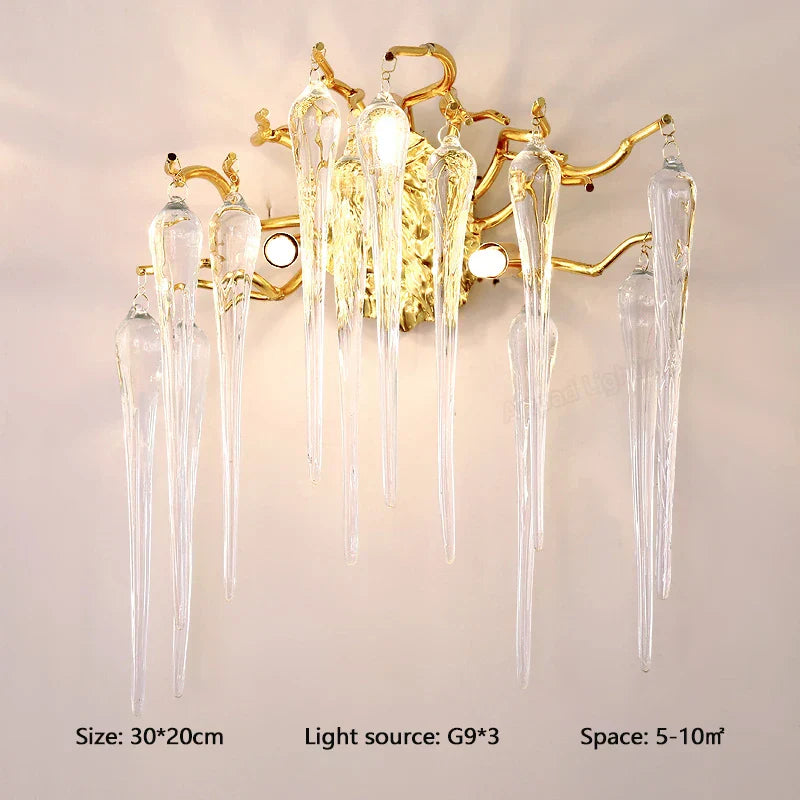 Decorbites™ Kristall-LED-Wandleuchte für Wohnzimmer und Schlafzimmer, moderne Innenraum-Wandlampe