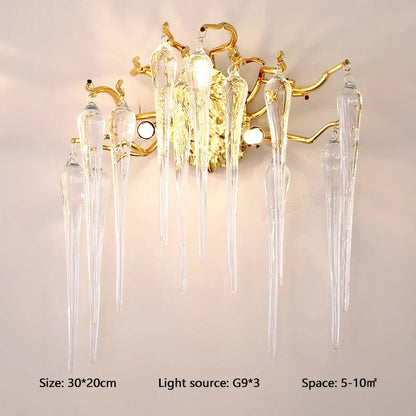 Decorbites™ Kristall-LED-Wandleuchte für Wohnzimmer und Schlafzimmer, moderne Innenraum-Wandlampe