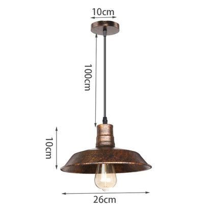 Industrial Vintage Black Iron Pendant Light