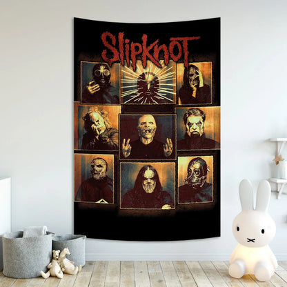 Decorbites™ Schwere Mentale Musik-Teppich-Wandbehänge – Hippie-Kunst-Raumflagge