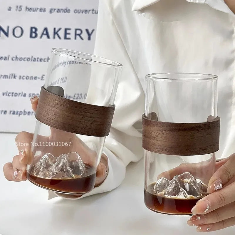 Decorbites™ Guanshan Hängeohr-Kaffeetasse Glas-Wasserbecher für Handgebrühter Latte-Tee-Getränk