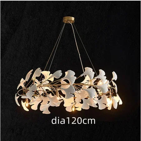 Decorbites™ Ginkgo-Leuchter Villa-Duplex-Pendantleuchte für Wohnzimmer & Hotelfoyer