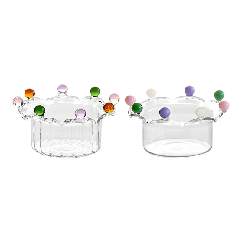 Decorbites™ Klar Glas Obstschale Teller Snackteller Kuchen Dessert Schale Große Kapazität