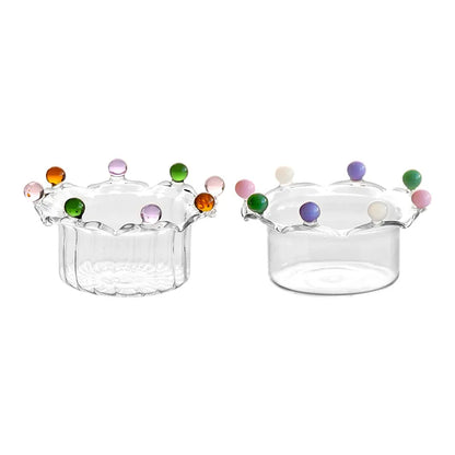 Decorbites™ Klar Glas Obstschale Teller Snackteller Kuchen Dessert Schale Große Kapazität