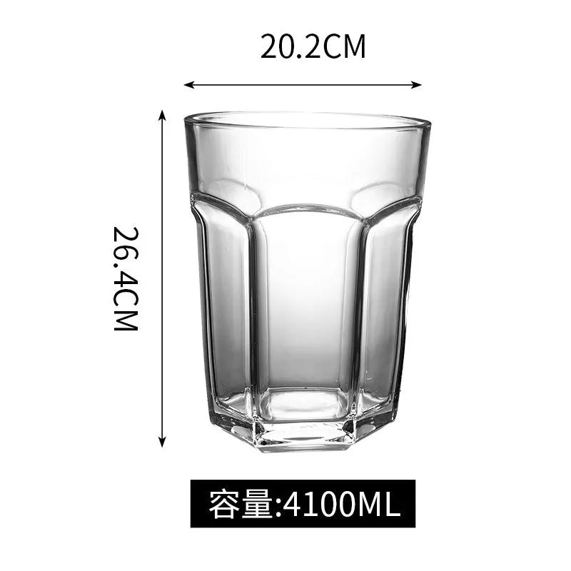 Decorbites™ Großes Glas-Bierkrug | Kreativer Transparenter Glasbecher | Geschenk für die Hausdekoration
