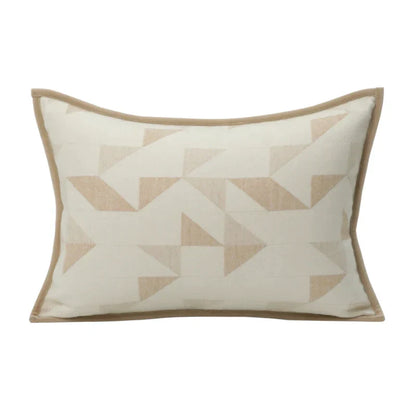 DecorBites™ Geometric Brown Leather Splicing Throw Pillow Cover 45x45cm Luxe Square Cushion Case