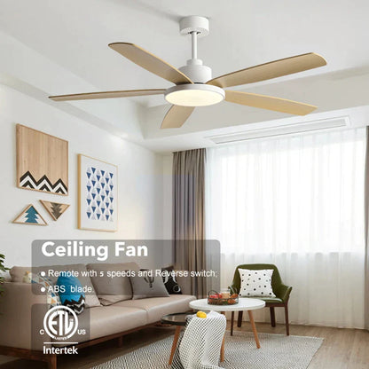 Decorbites™ Wohnzimmer-Deckenventilator mit Licht, Fernbedienung, 48-60 Zoll, LED, DC, 220V