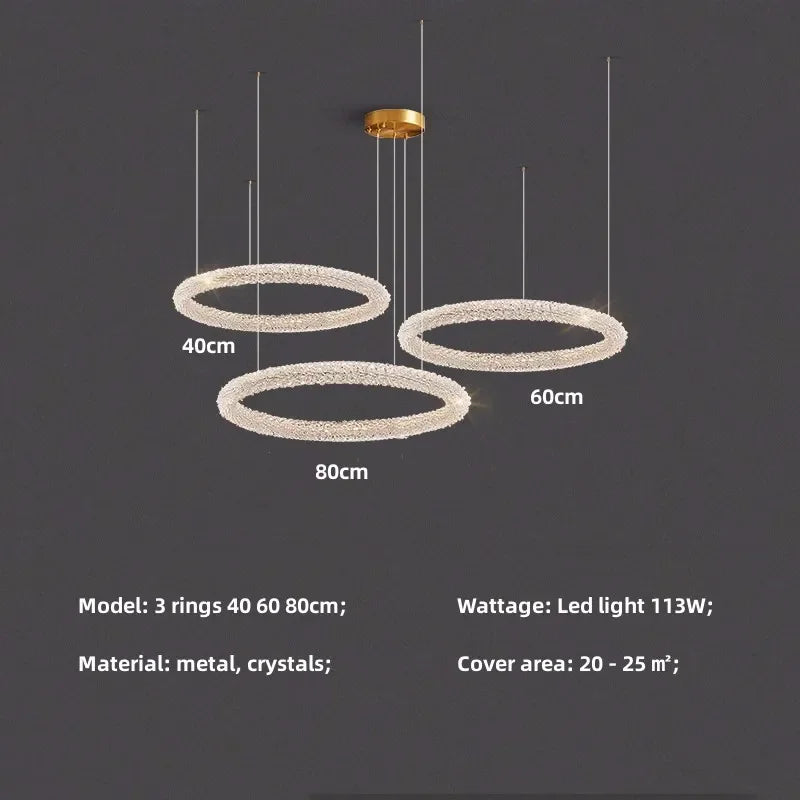 Decorbites™ Kristall-Hängeleuchte: Moderne dimmbare Kronleuchter für luxuriöses Wohnzimmer, Esszimmer, Schlafzimmer