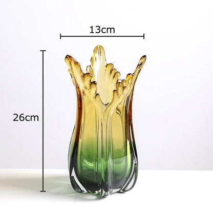 Decorbites™ Grünes Glasvasen-Hydroponik-Tischdekoration für künstliche Blumen