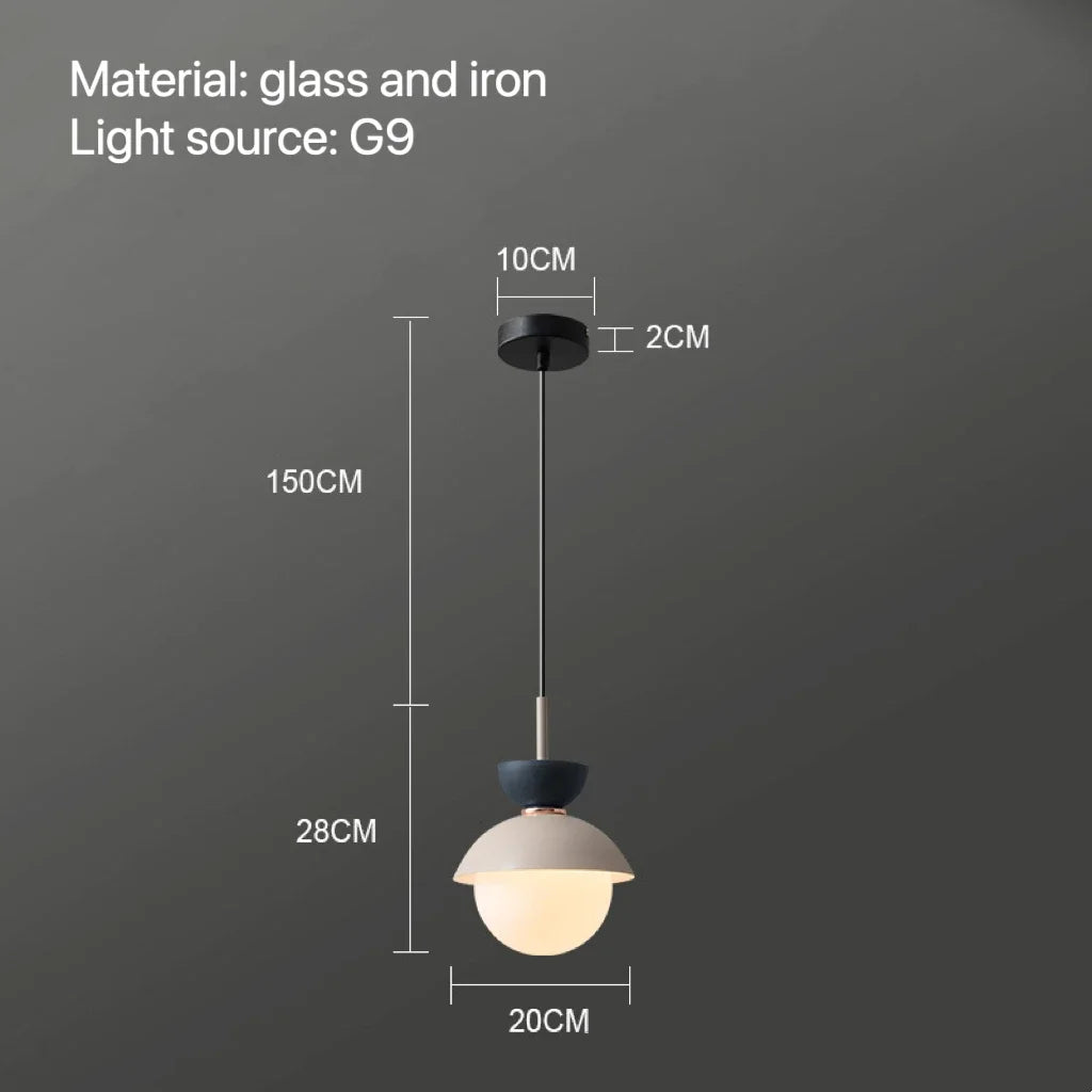Decorbites™ Glas-Kugelleuchte: Moderne nordische Leuchte für die Einrichtung zu Hause, Küche, Esszimmer, Schlafzimmer