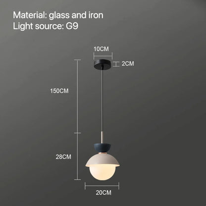 Decorbites™ Glas-Kugelleuchte: Moderne nordische Leuchte für die Einrichtung zu Hause, Küche, Esszimmer, Schlafzimmer