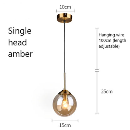 Decorbites™ Glasanhängerleuchten: Nordische LED-Hängeleuchte für Küche, Esszimmer, Schlafzimmer.