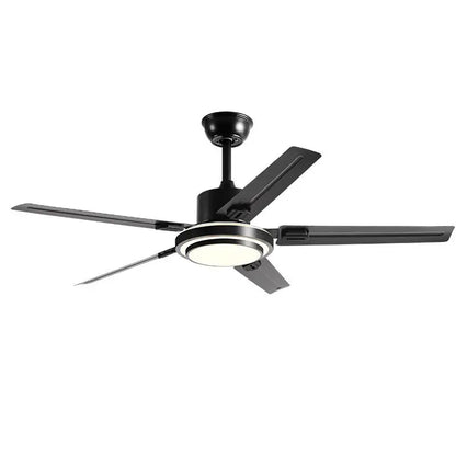 DecorBites™ 52" Stainless Steel Blade Ceiling Fan with LED Light and Remote Control