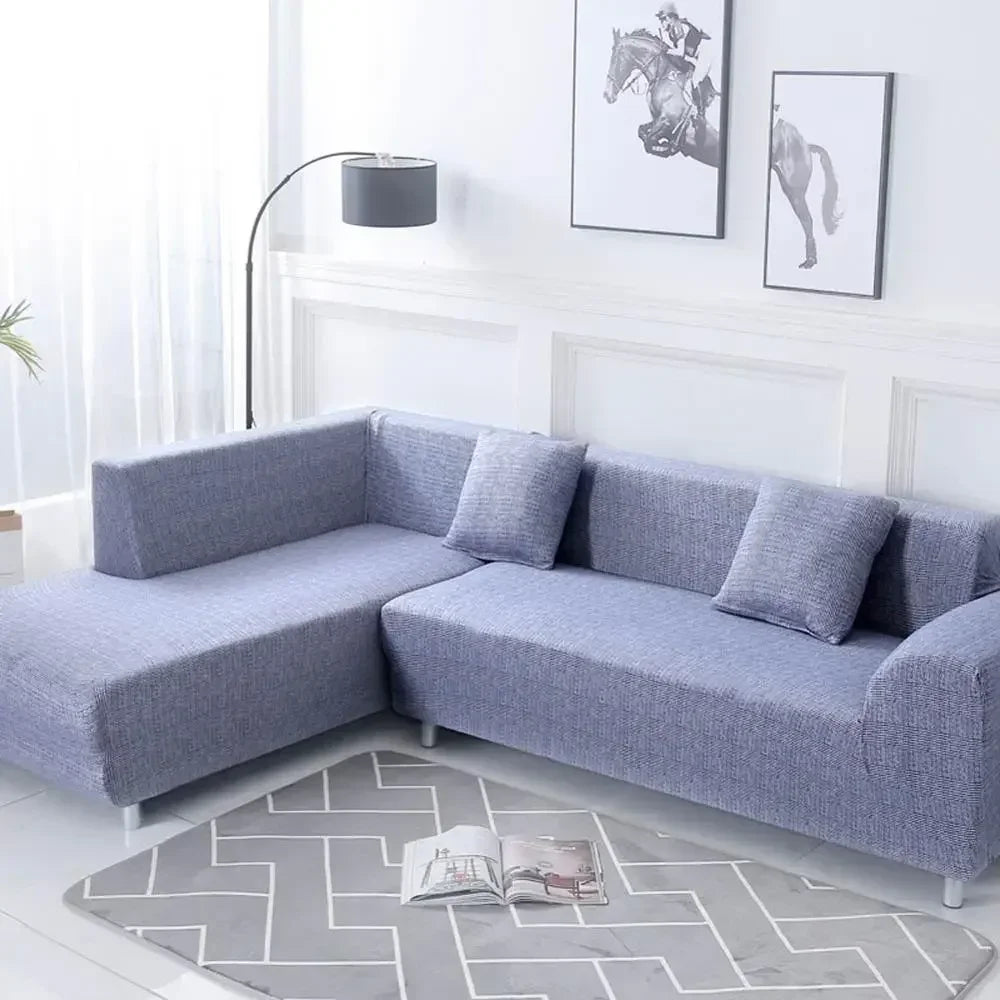 Decorbites™ Geometrische Dehn-Sofabezug Schutzhülle | Couchenschutz | L-förmiger Sofabezug