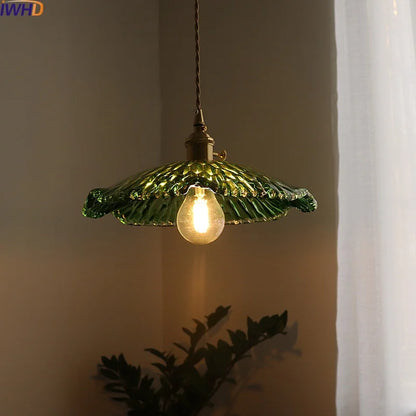 Decorbites™ Grünes Glas LED-Hängeleuchte - Nordisch Modern Kupfer Leuchte Suspendu