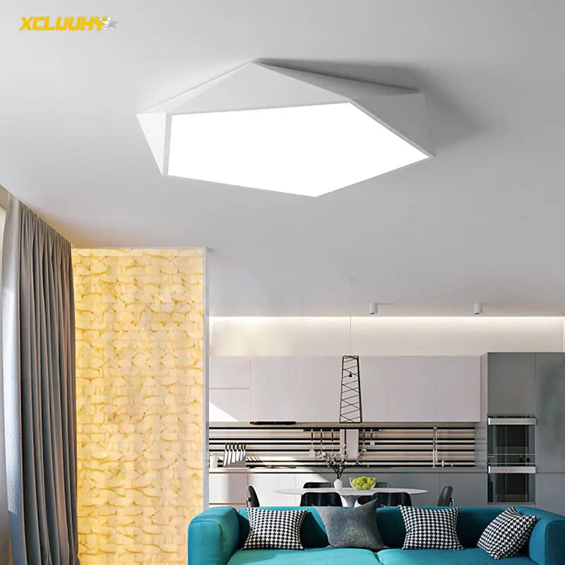 DecorBites™ Geometric LED Ceiling Lamp for Modern Spaces