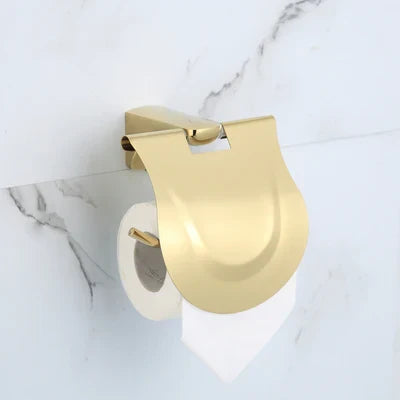 Decorbites™ Gold-Badmöbel-Set: Handtuchhalter, Regal, Papierhalter, Handtuchhalter, Toilettenbürstenhalter