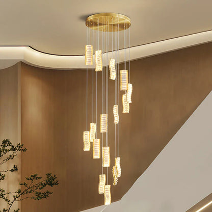 Decorbites™ Deluxe Kristall-Spiral-Slinglights für Hotel-Lobby und Esszimmer-Dekoration