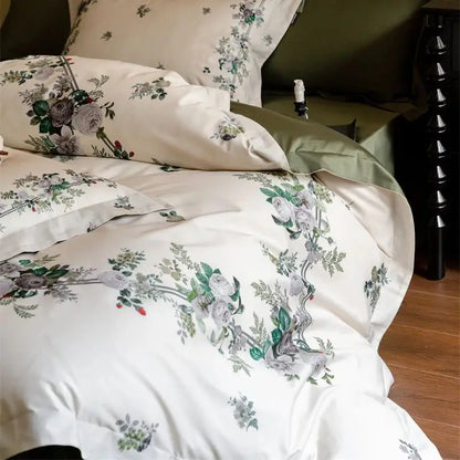 Decorbites™ American Pastoral 1000TC Ägyptische Baumwolle Blumenbettwäsche-Set