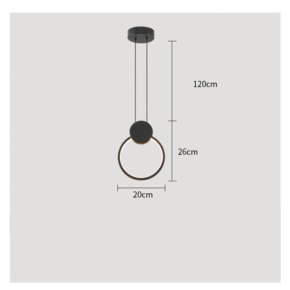 Decorbites™ Gold-Aluminium-LED-Kronleuchter mit K9-Kristall, Luxus-Pendantleuchten für die Hausdekoration