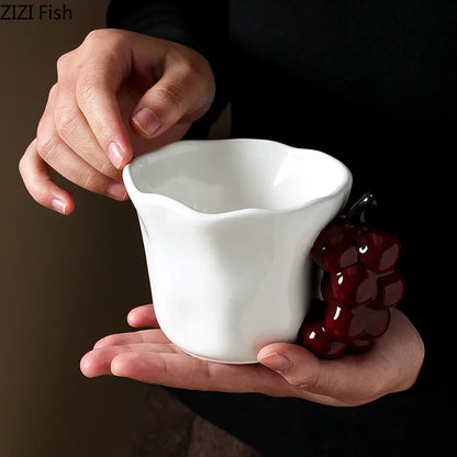 Decorbites™ Spaßige Früchte Keramikbecher Zitrone/Traube Esstisch-Kaffee-Nachmittagstee-Tasse