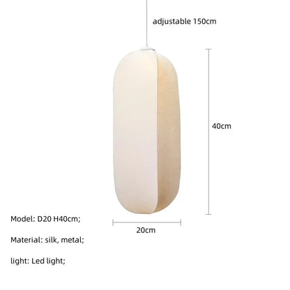 Decorbites™ Japanische Seidenanhängerlampen für Wabi-Sabi-Nordische Kronleuchter und Heimdekoration