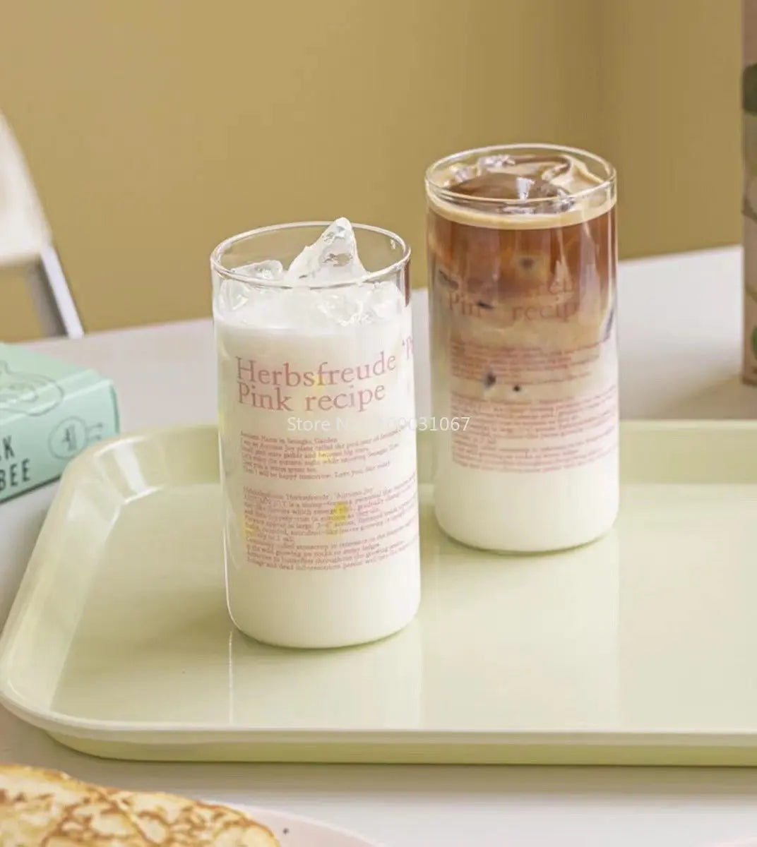 Decorbites™ Glas-Kaffeetassen-Set aus 2 Stück