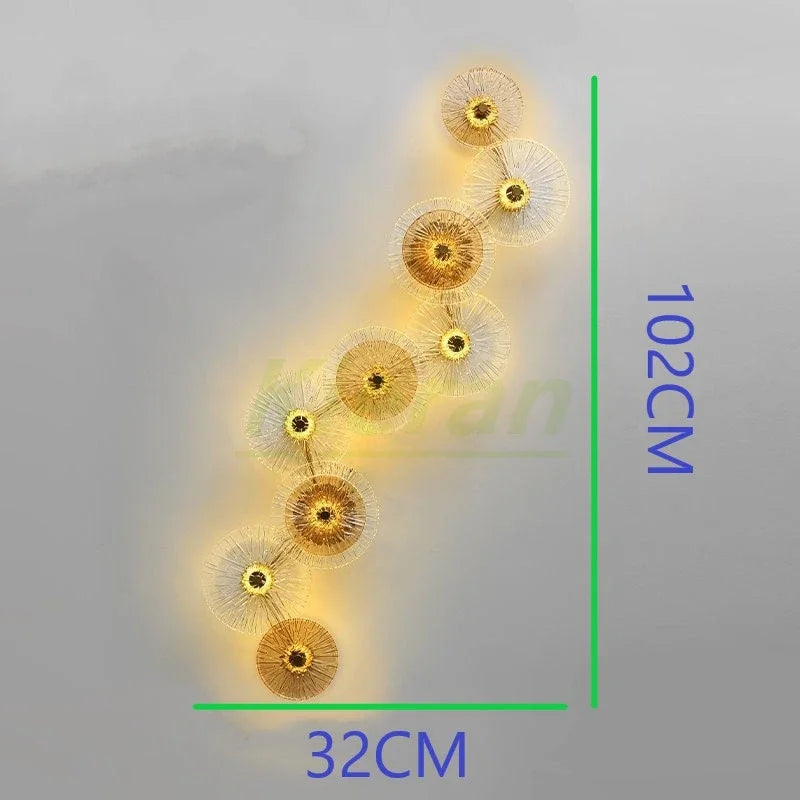 DecorBites™ Crystal LED Wall Lamps for Living Room Bedroom Decor