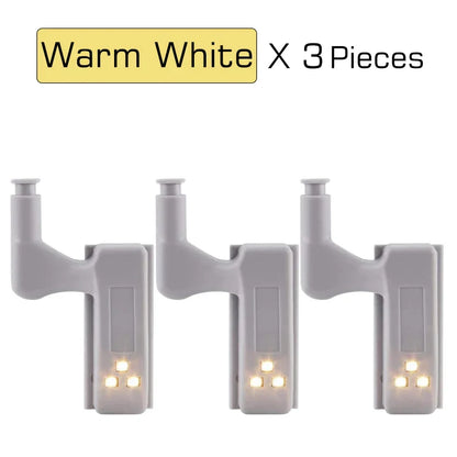 DecorBites™ LED Cabinet Lights 10 Pack Internal Sensor Light for Closet Bedroom Night Lamp