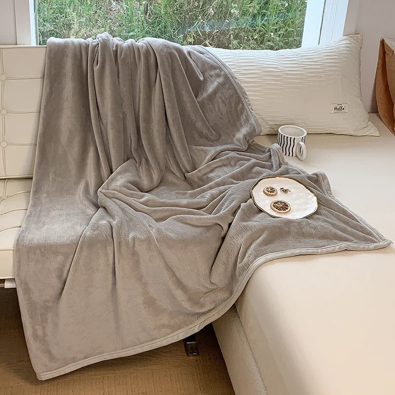 Decorbites™ Korallen-Samtfutter Sommerdecke: Extra weich, hautfreundlich, maschinenwaschbar