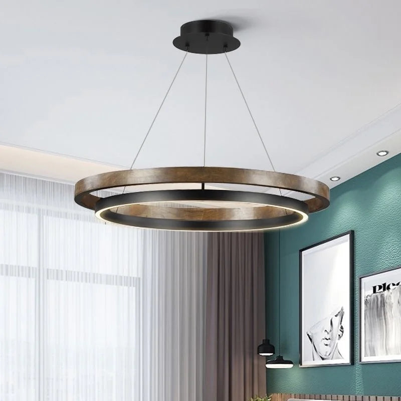 Decorbites™ Doppelt kreisförmige LED-Kronleuchter für Esszimmer, Schlafzimmer, Wohnzimmer – Moderner nordischer Stil