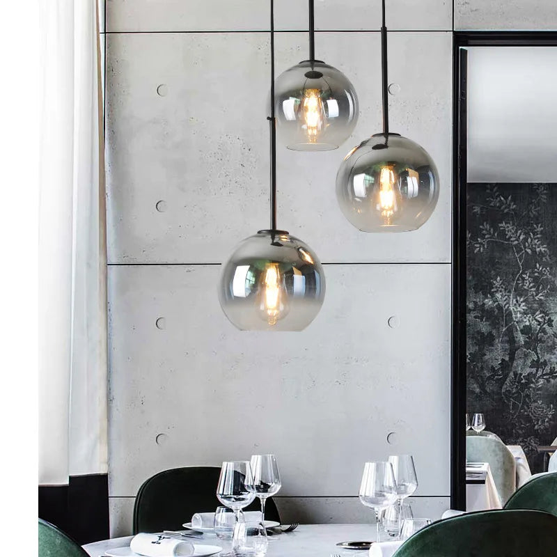 Decorbites™ Gradient-Glas-Leuchter: Modernes nordisches Wohnzimmerlicht für Schlafzimmer oder Restaurant
