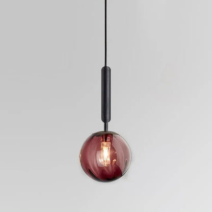 DecorBites™ Glass Ball Pendant Lamp LED Hanging Light for Minimalist Living Room