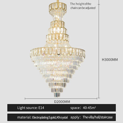 Decorbites™ Elegante Kristall-Lüster für luxuriöse Wohnzimmer-Dekoration