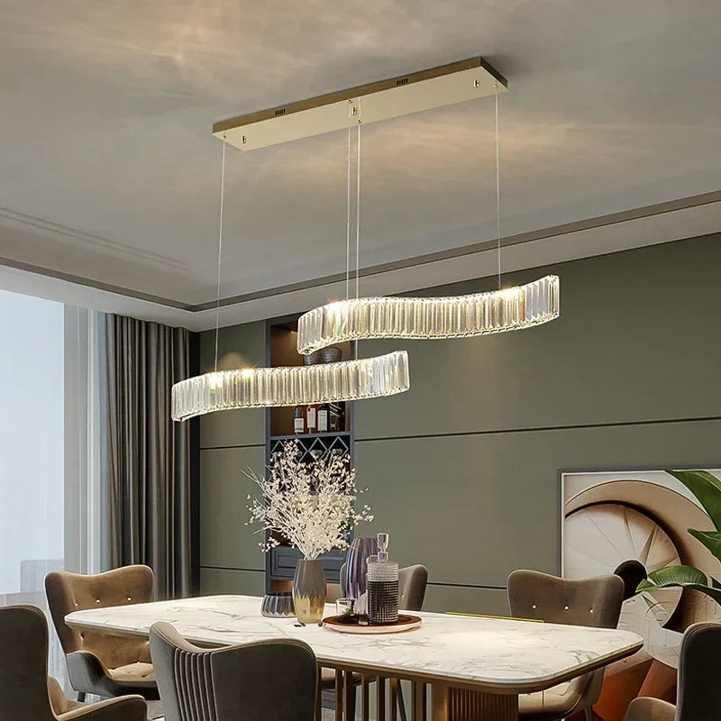 Decorbites™ Kristall-LED-Deckenleuchter für elegante Esszimmer-Dekoration