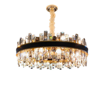 Decorbites™ Kristall-Leder-Kronleuchter | Moderne LED-Leuchter für Wohnzimmer & Esszimmer