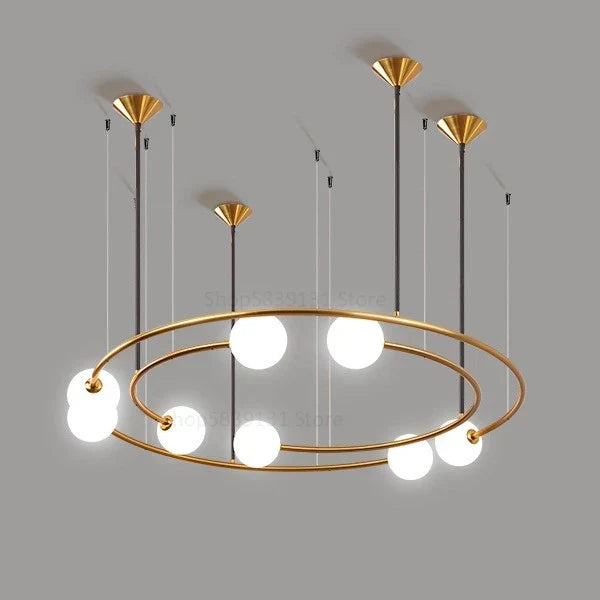 Decorbites™ Glas-Kugeln-LED-Hängeleuchter für modernes Wohnzimmer-Dekor