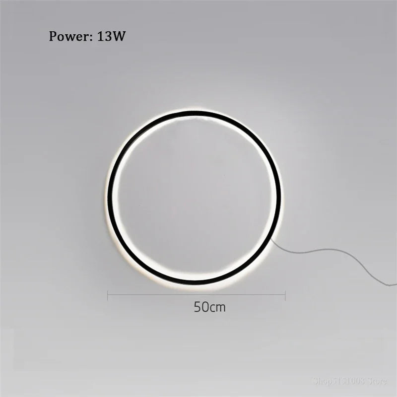 Decorbites™ Designerring LED Wandlampe: Minimalistische nordische Dekorlampe für die Atmosphäre im Wohnzimmer.