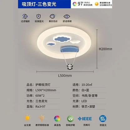 DecorBites™ Kids Room LED Ceiling Chandelier, Cute & Modern Bedroom Light Fixture