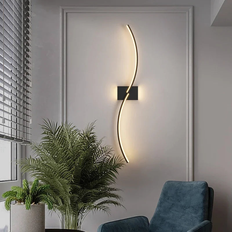 Decorbites™ LED Wandlampe: Modernes langes Line-Design für Wohnzimmer, Schlafzimmer, Flur, Innenbeleuchtung