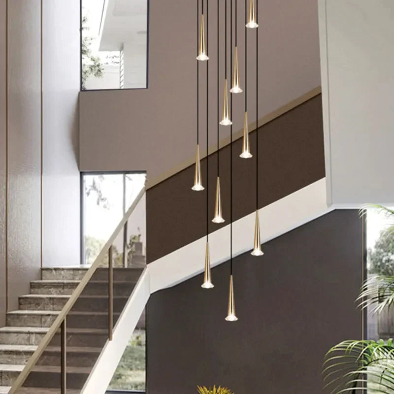 Decorbites™ Kristall-LED-Treppen-Kronleuchter: Luxuriöse lange Treppenbeleuchtung mit kreativem Inseldesign