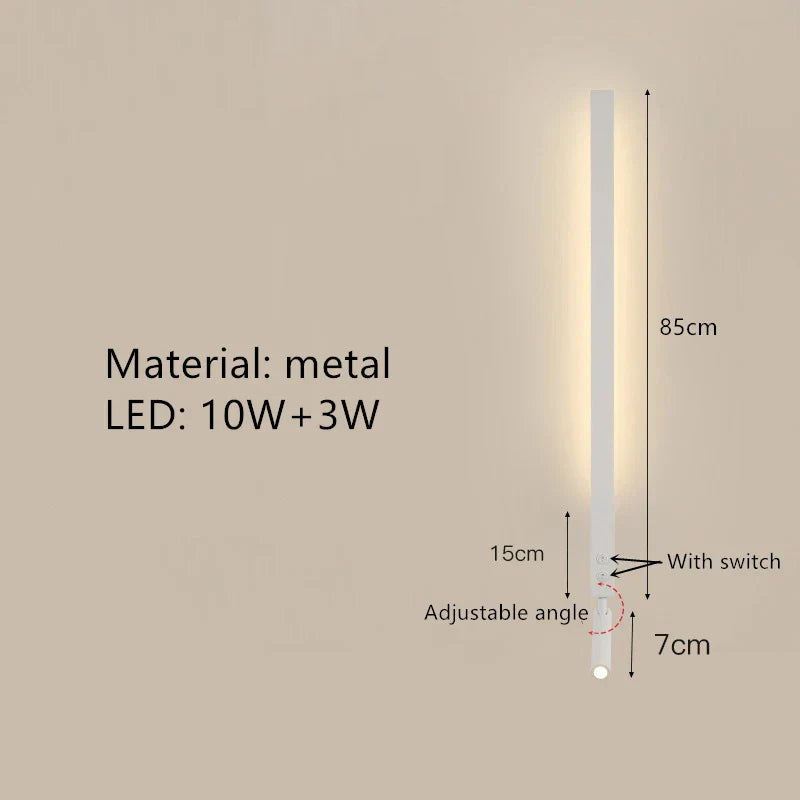 DecorBites™ Adjustable Angle LED Wall Lamp 3000K Sconces for Bedside Reading