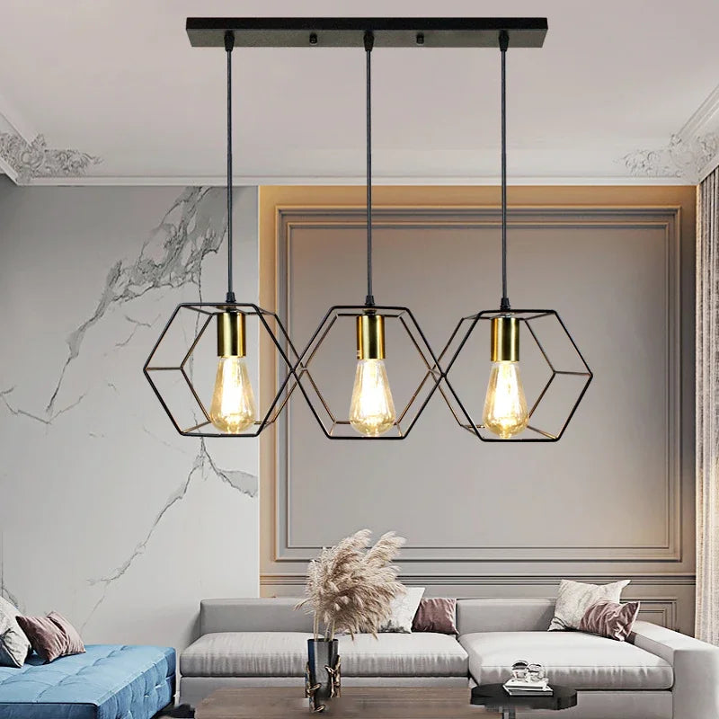 Decorbites™ Industrielle LED-Hängeleuchte für Esszimmer und Wohnzimmer