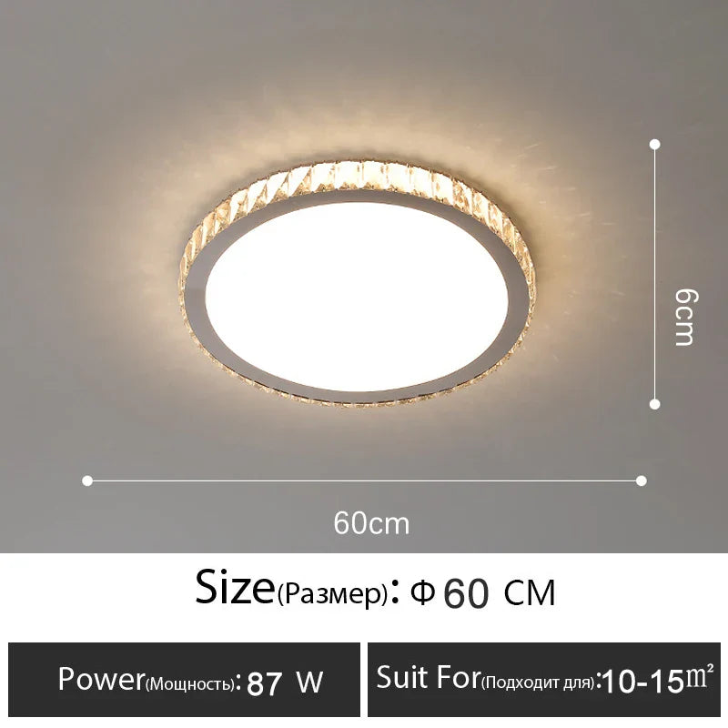 Decorbites™ Crystal-LED-Deckenleuchte: Luxuriöse goldglänzende Leuchte für das Wohnzimmer