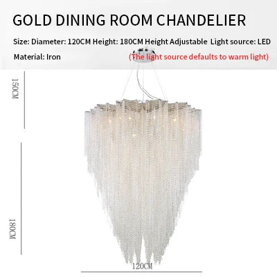 Decorbites™ Kristall-Tassel-Hängeleuchte: Italienischer Postmoderner Luxus für Schlafzimmer & Restaurant
