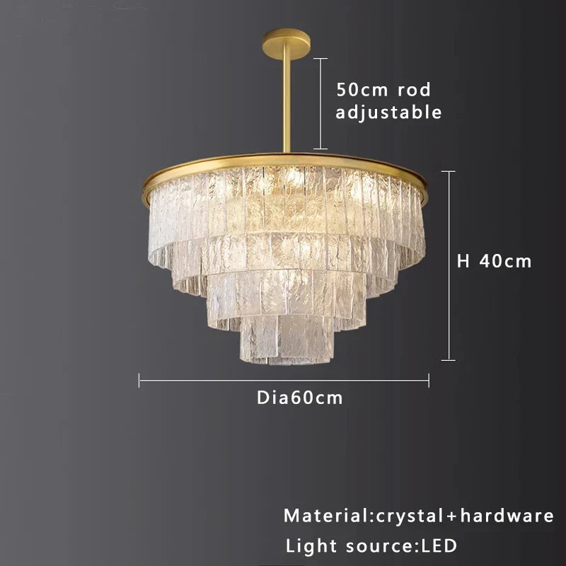 Decorbites™ Kristallglas-Deckenleuchter | Vintage-Luxus-Dekoration für Esszimmer und Wohnzimmer