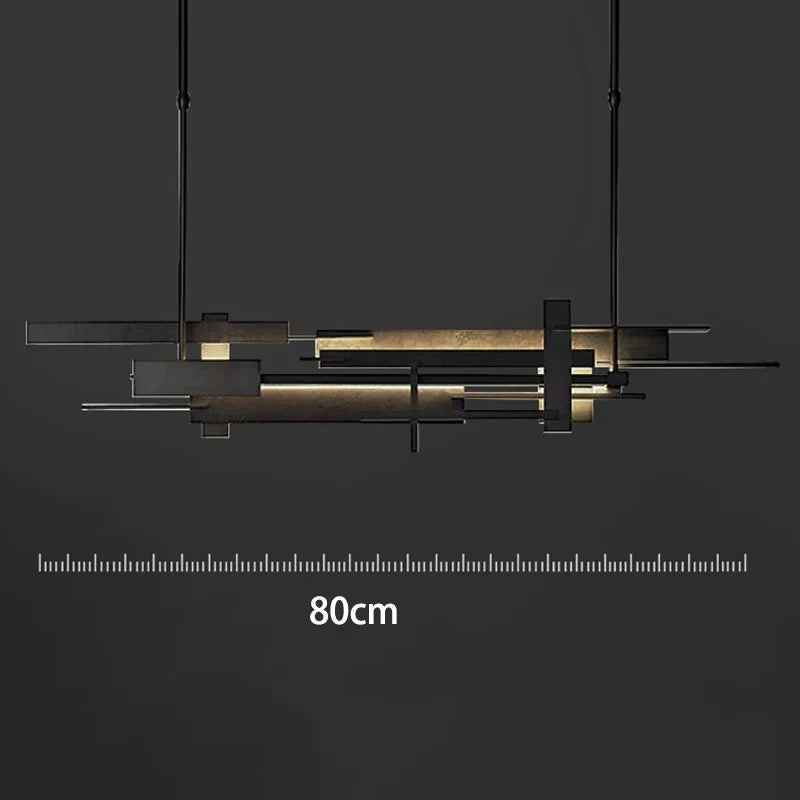 LED Pendant Chandelier Lingte 150cm Black