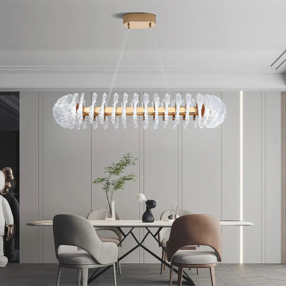 Decorbites™ Korallenblumen-Kristall-Leuchter: Moderne Luxus-LED-Pendelleuchte für Zuhause