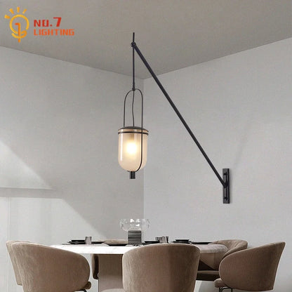 Decorbites™ Industrielle Retro-Schaukelarm-LED-Wandleuchte für Restaurant-Loft-Dekoration
