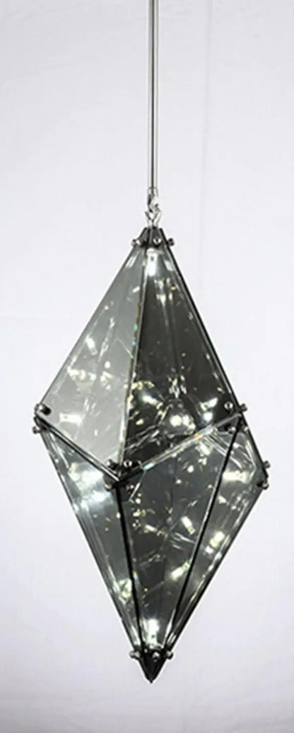 Decorbites™ Diamantglas LED-Hängeleuchte in Rauchgrau-Amber für das Wohnzimmer